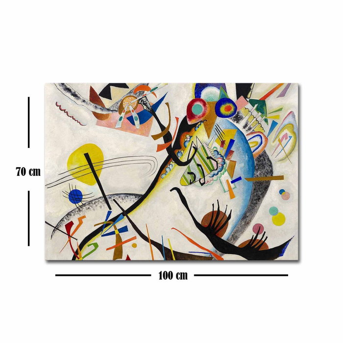 Wallity Lienzo Decorativo Segmento azul de Wassily Kandinsky 70 x 100 cm Wallity Lienzo Decorativo Segmento azul de Wassily Kandinsky 70 x 100 cm